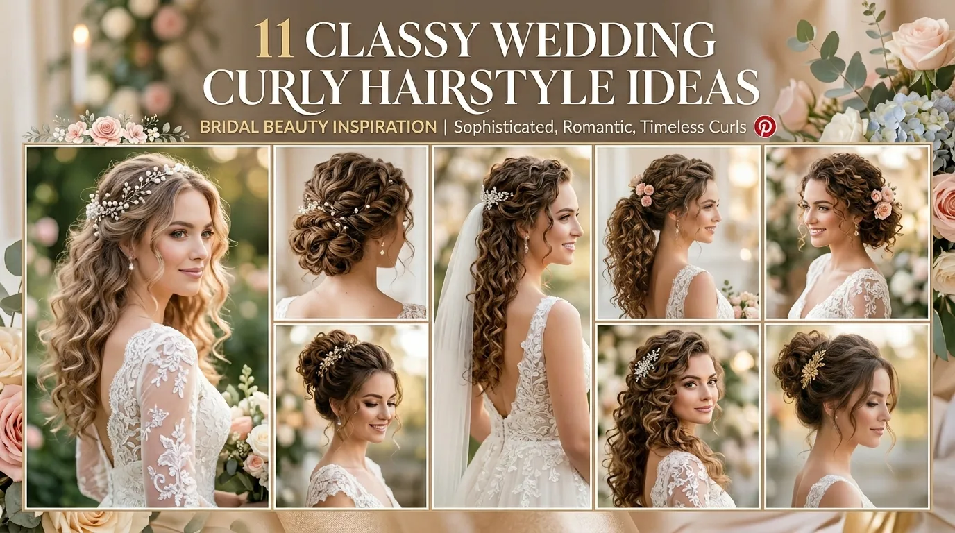 11 Classy Wedding Curly Hairstyle Ideas