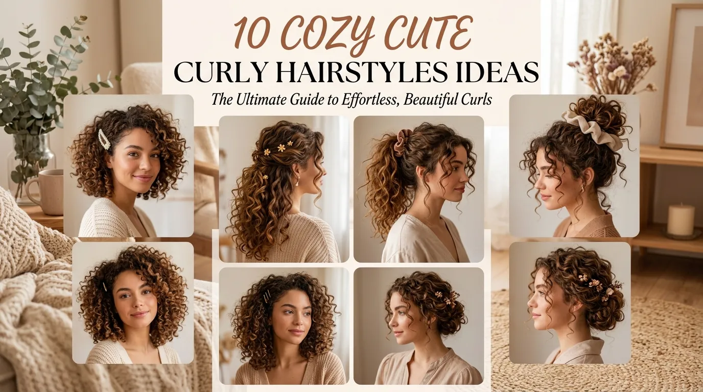 10 Cozy Cute Curly Hairstyles Ideas