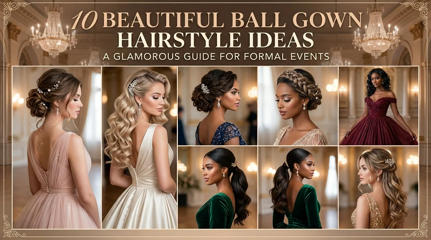 10 Beautiful Ball Gown Hairstyle Ideas