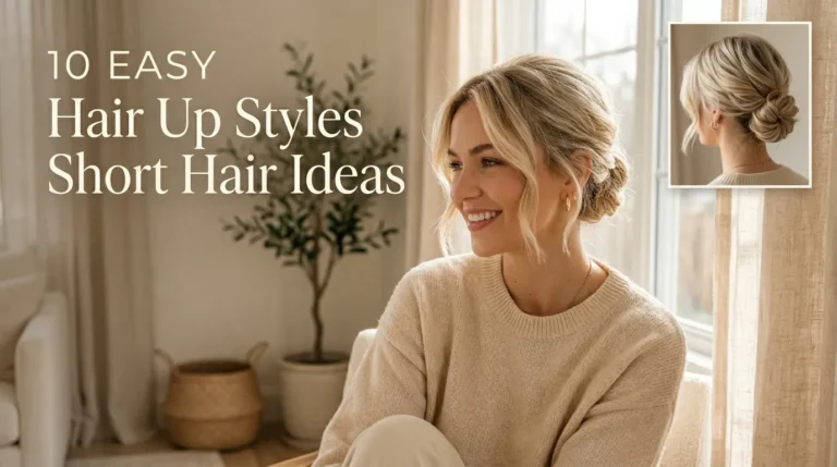 10 Easy Hair Up Styles Short Hair Ideas