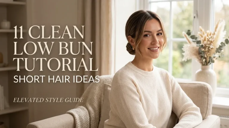 11 Clean Low Bun Tutorial Short Hair Ideas
