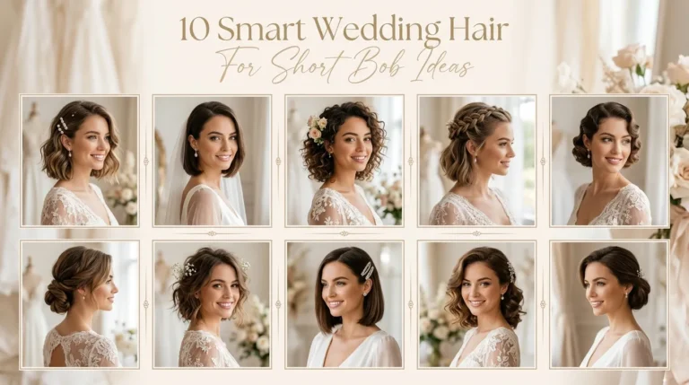 10 Smart Wedding Hair For Short Bob Ideas