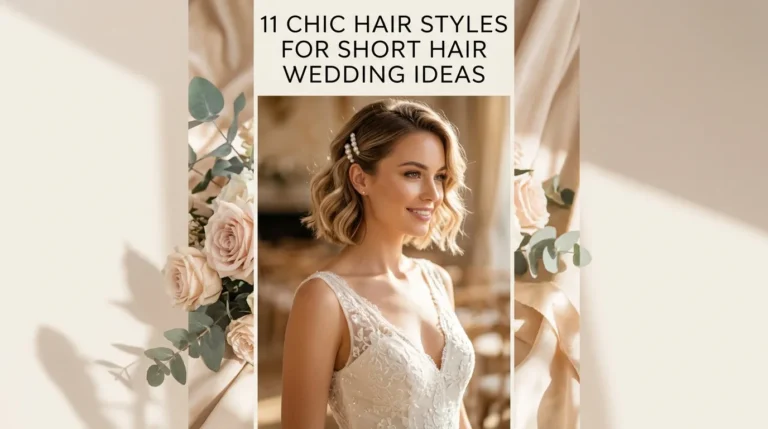 11 Chic Hair Styles For Short Hair Wedding Ideas