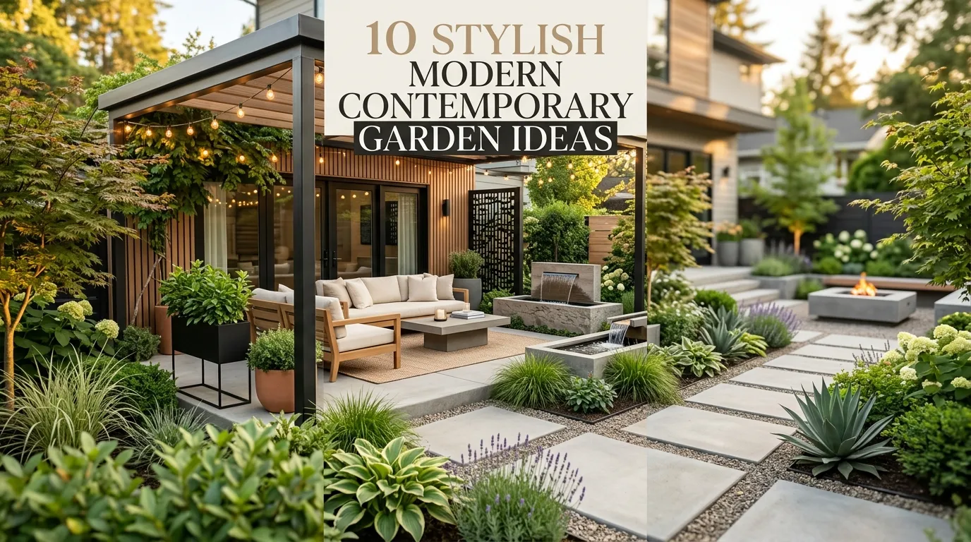 10 Stylish Modern Contemporary Garden Ideas