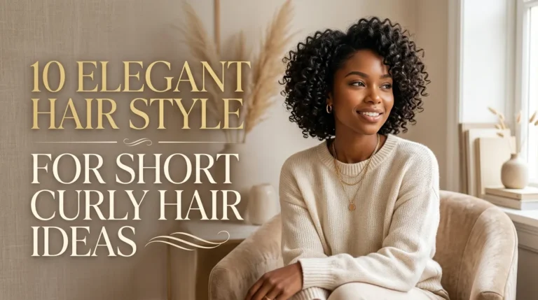 10 Elegant Hair Style For Short Curly Hair Ideas