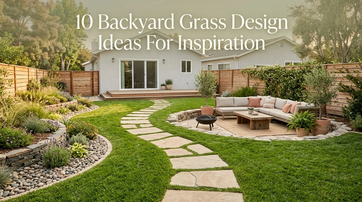 10 Backyard Grass Design Ideas For Inspiration