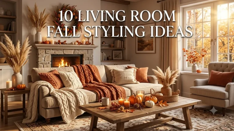 10 Living Room Fall Styling Ideas