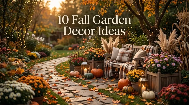 10 Fall Garden Decor Ideas