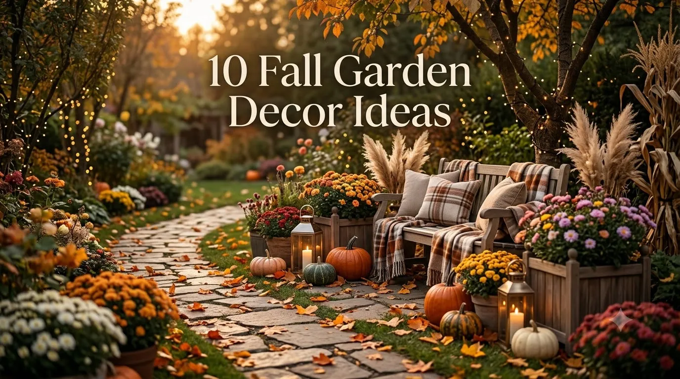 10 Fall Garden Decor Ideas