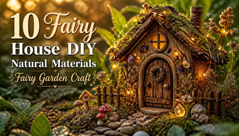 10 Fairy House DIY Natural Materials Fairy Garden Craft