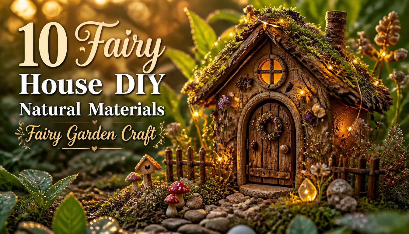 10 Fairy House DIY Natural Materials Fairy Garden Craft