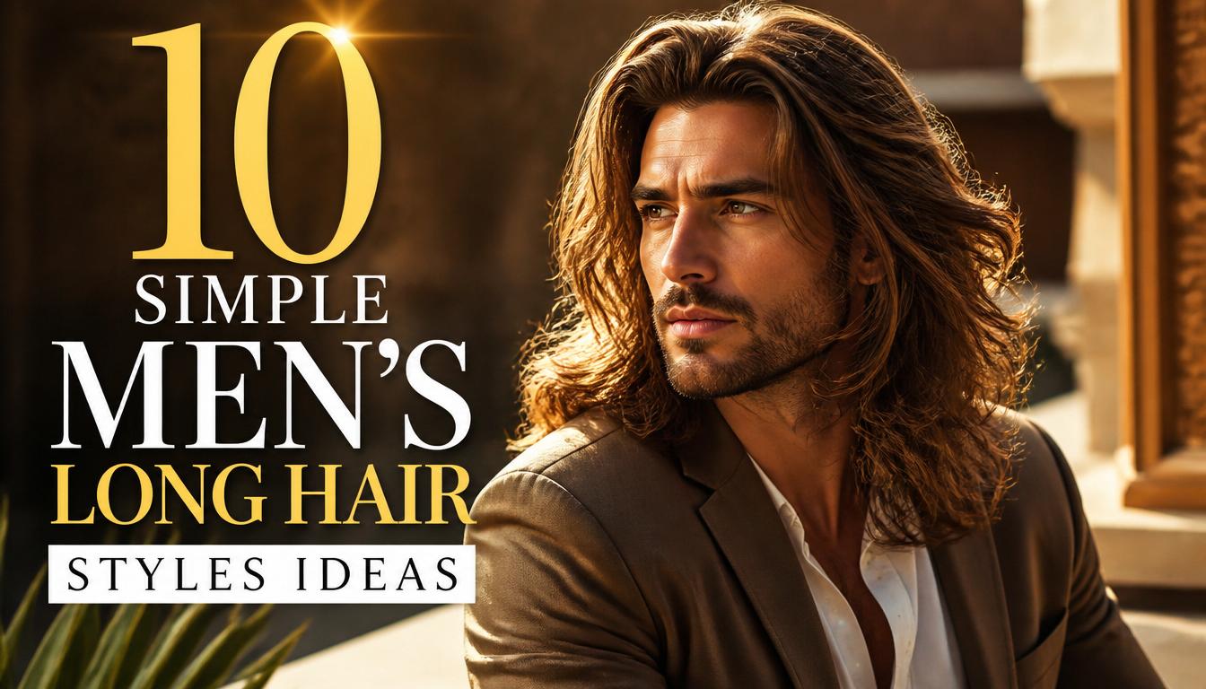 10 Simple Men's Long Hair Styles Ideas