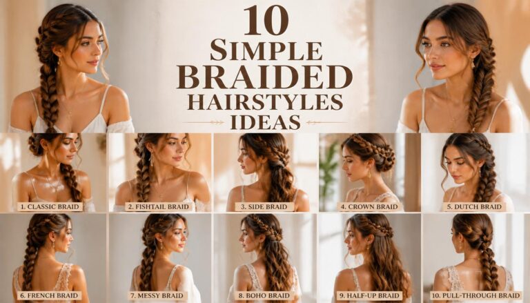 10 Simple Braided Hairstyles Ideas