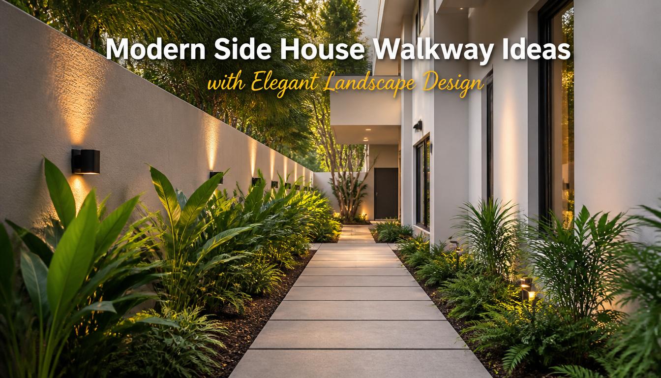 10 Side House Walkway Modern Landscape Ideas