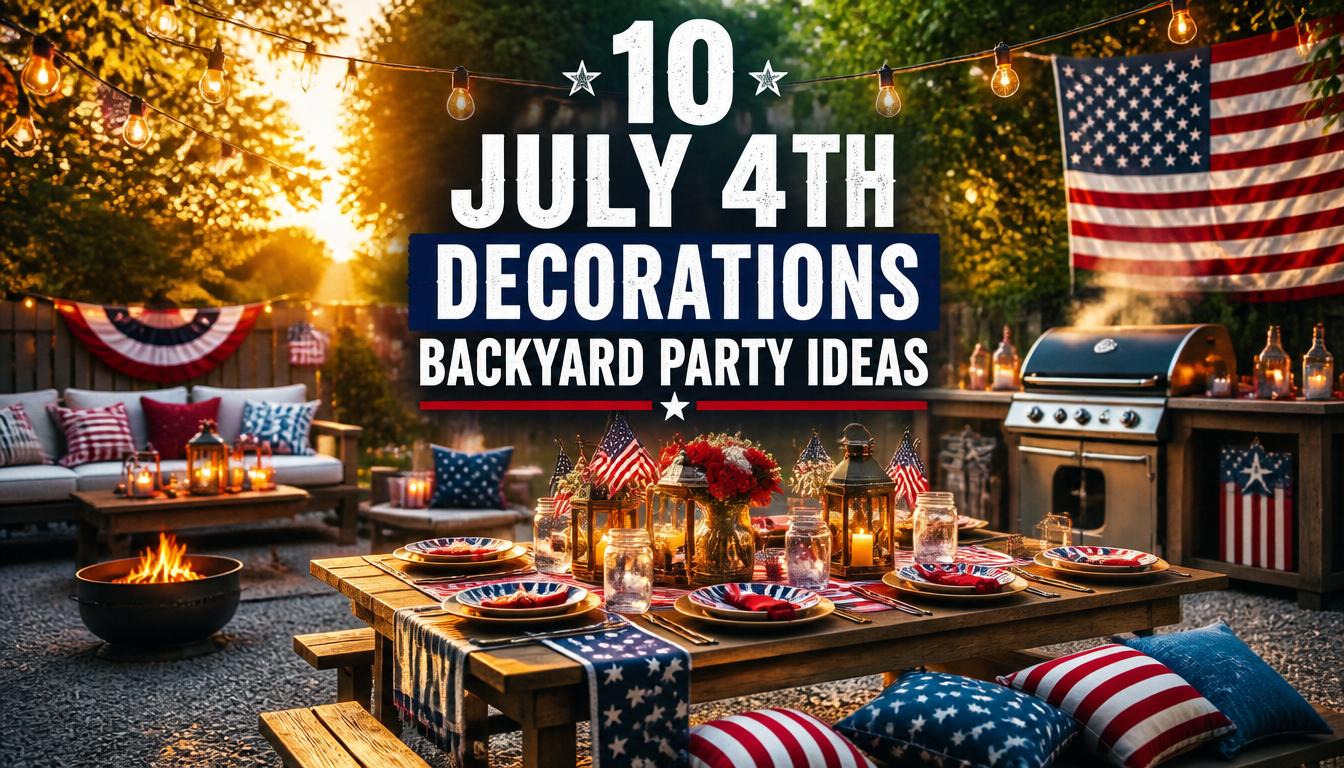 10 July 4th Decorations Backyard Party Ideas