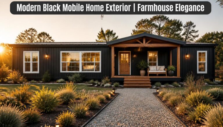 10 Black Mobile Home Exterior Modern Farmhouse Look