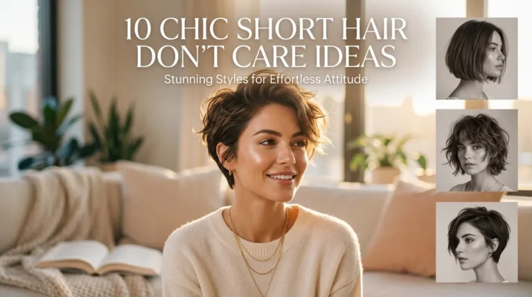 10 Chic Short Hair Dont Care Ideas