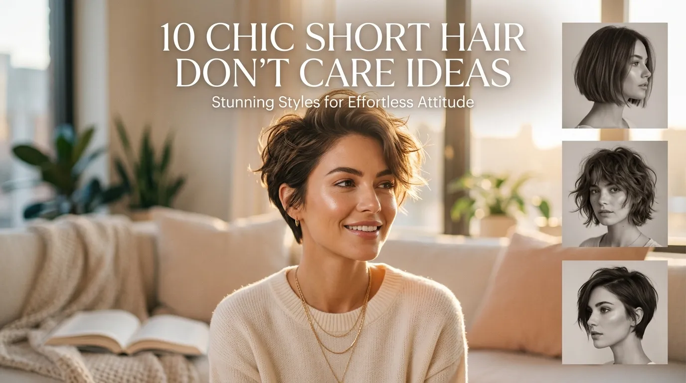 10 Chic Short Hair Dont Care Ideas