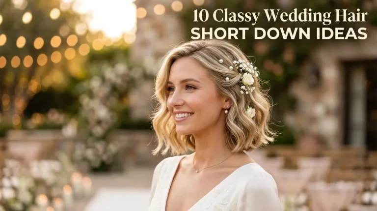 10 Classy Wedding Hair Short Down Ideas
