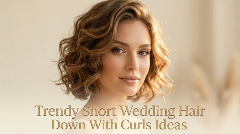 11 Trendy Short Wedding Hair Down With Curls Ideas