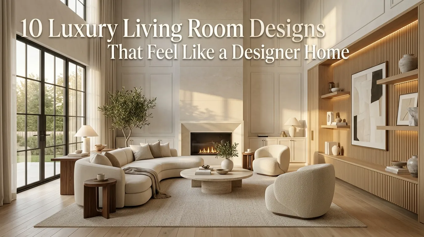10 Luxury Living Room Designs That Feel Like a Designer Home