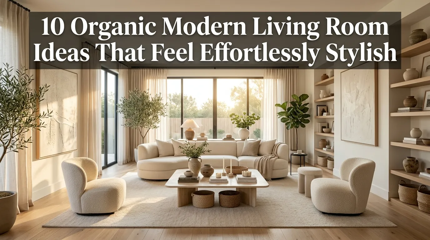10 Organic Modern Living Room Ideas That Feel Effortlessly Stylish