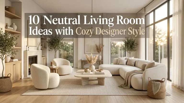 10 Neutral Living Room Ideas with Cozy Designer Style