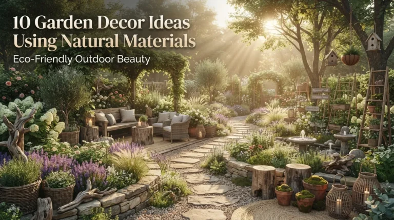 10 Garden Decor Ideas Using Natural Materials