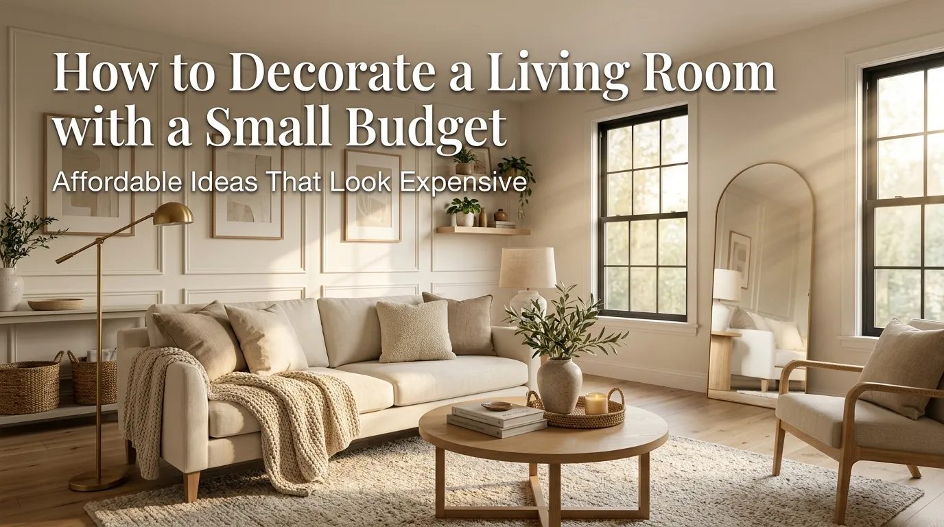 How to Decorate a Living Room with a Small Budget