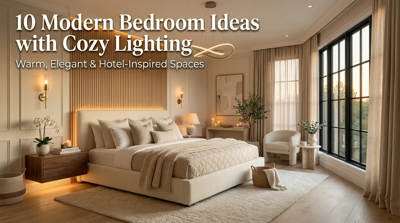 10 Modern Bedroom Ideas with Cozy Lighting