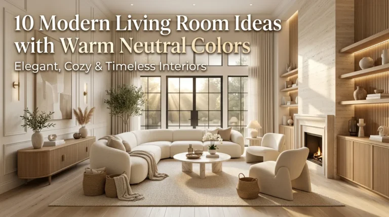 10 Modern Living Room Ideas with Warm Neutral Colors