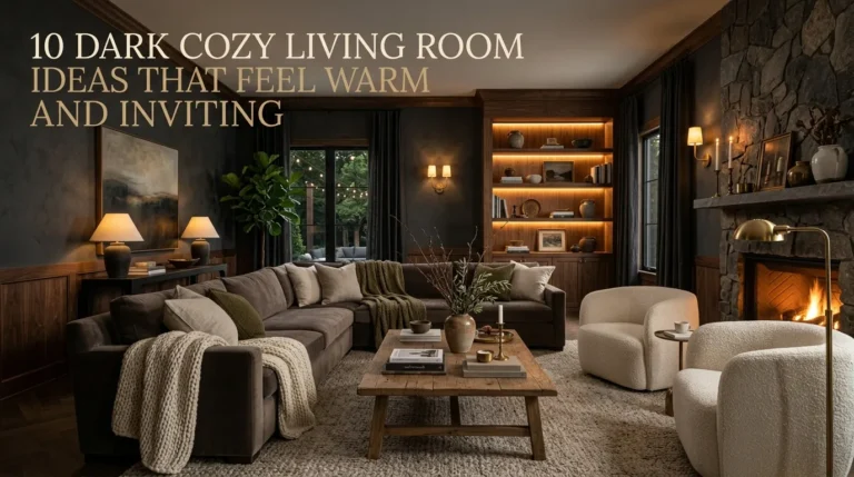10 Dark Cozy Living Room Ideas That Feel Warm and Inviting