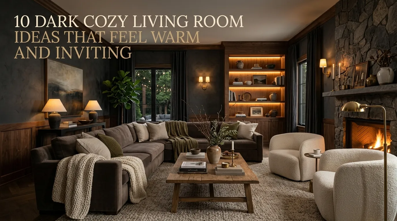 10 Dark Cozy Living Room Ideas That Feel Warm and Inviting