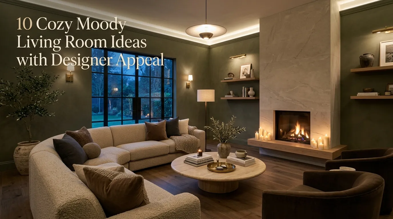 10 Cozy Moody Living Room Ideas with Designer Appeal