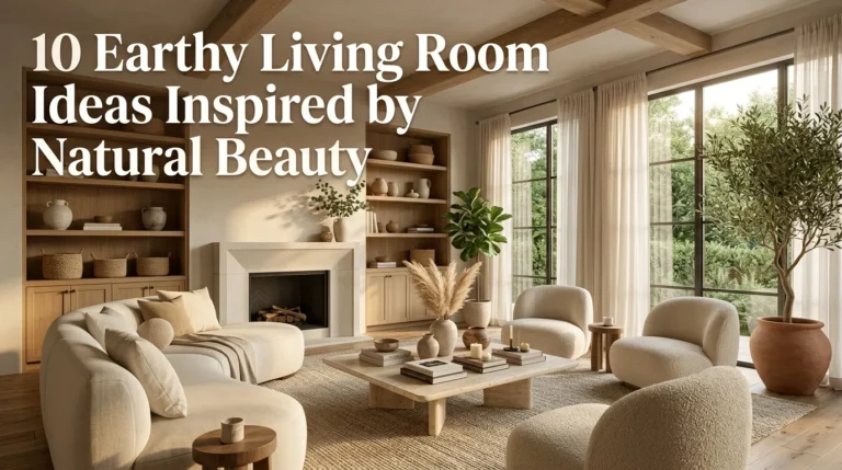 10 Earthy Living Room Ideas Inspired by Natural Beauty