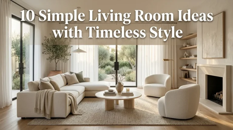 10 Simple Living Room Ideas with Timeless Style