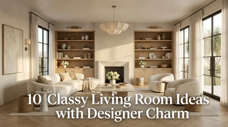 10 Classy Living Room Ideas with Designer Charm