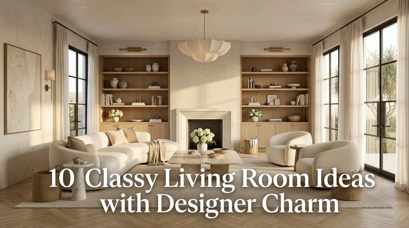 10 Classy Living Room Ideas with Designer Charm