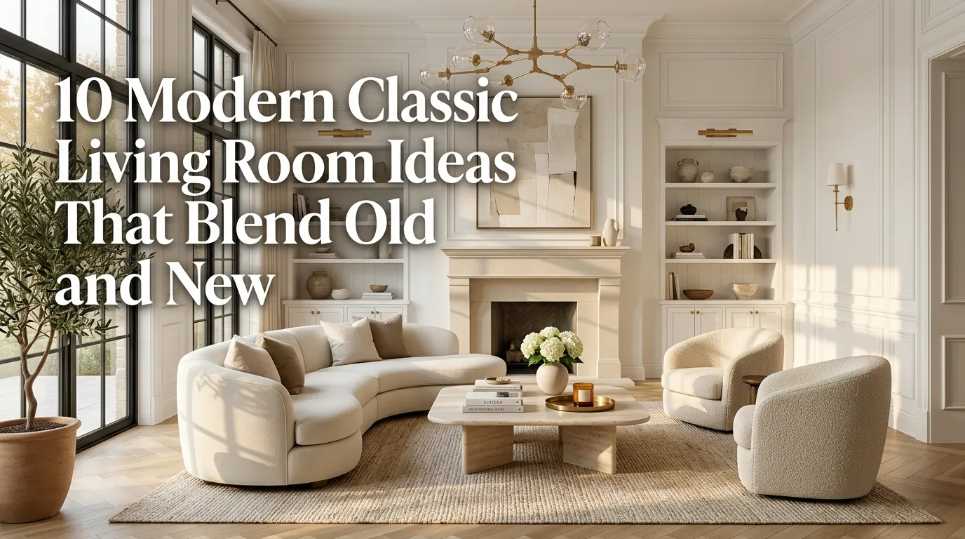 10 Modern Classic Living Room Ideas That Blend Old and New