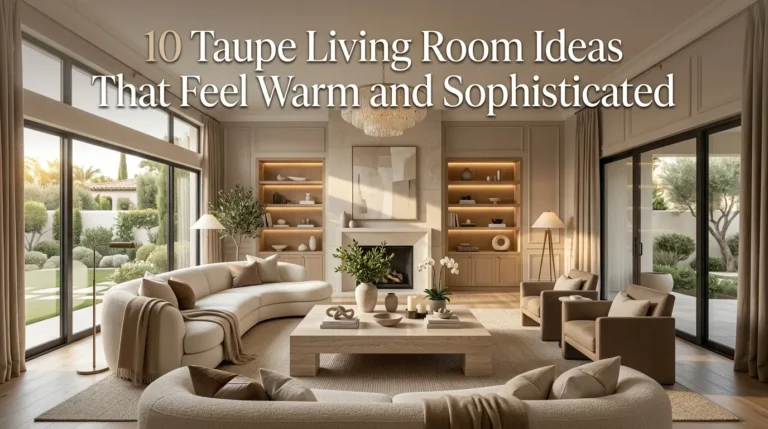 10 Taupe Living Room Ideas That Feel Warm and Sophisticated