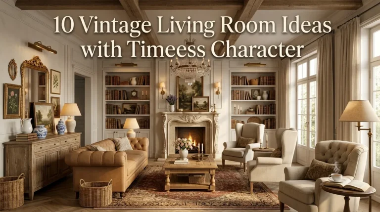 10 Vintage Living Room Ideas with Timeless Character