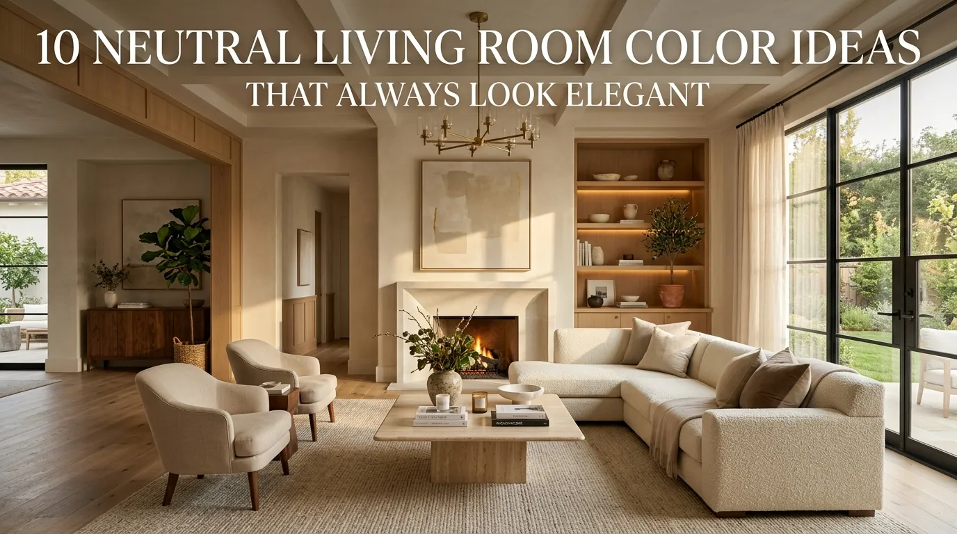 10 Neutral Living Room Color Ideas That Always Look Elegant