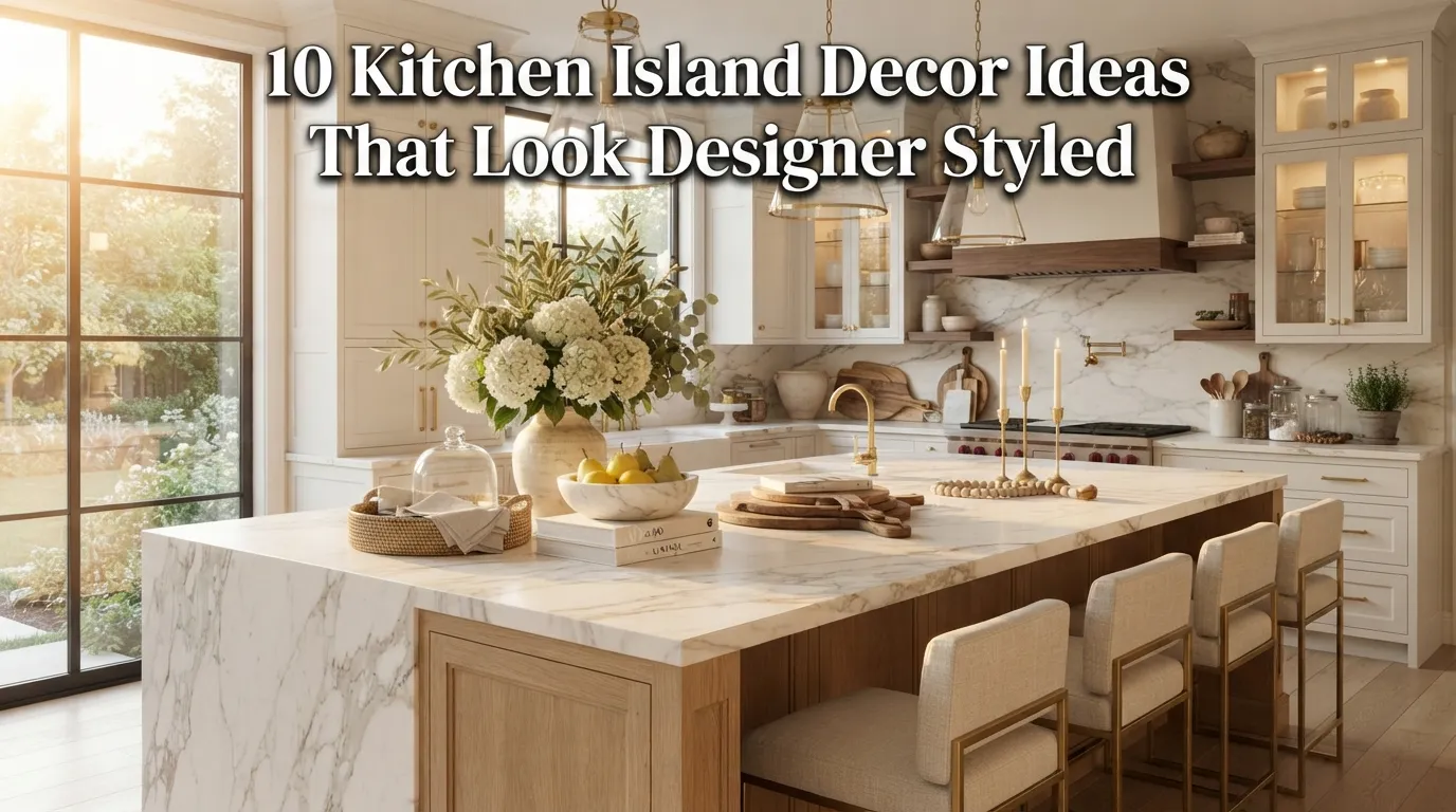10 Kitchen Island Decor Ideas That Look Designer Styled