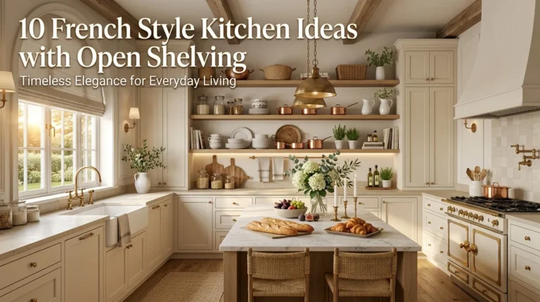 10 French Style Kitchen Ideas with Open Shelving
