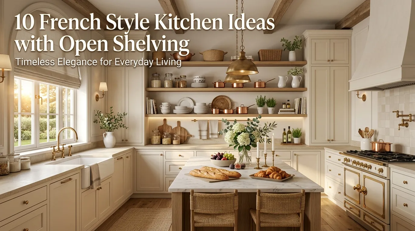 10 French Style Kitchen Ideas with Open Shelving