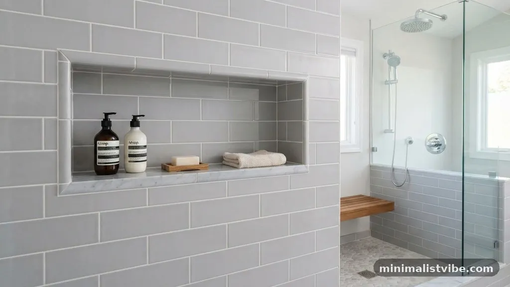 Accounting for Tile Layout and Grout Lines - What Is the Best Height to Install a Shower Niche from the Floor?