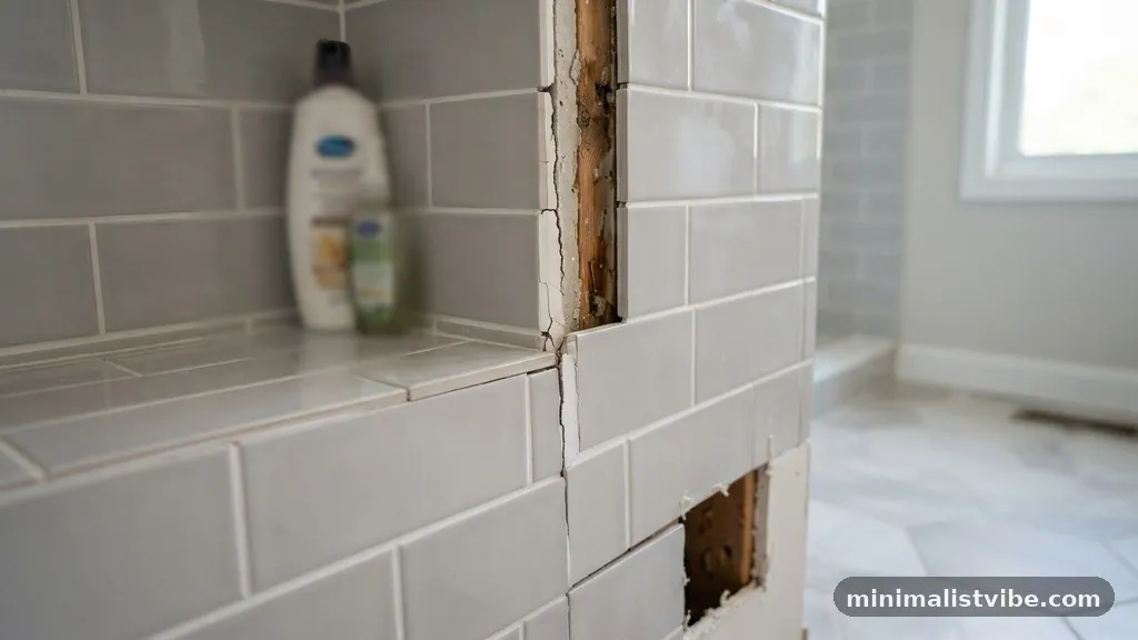 Addressing Subfloor Deflection and Framing Issues - Why Did the Tile Grout Crack Inside the Corner of the Shower Niche?
