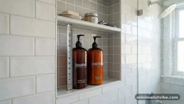 Can a Shower Niche Fit Tall 32-Ounce Shampoo Pump Bottles?