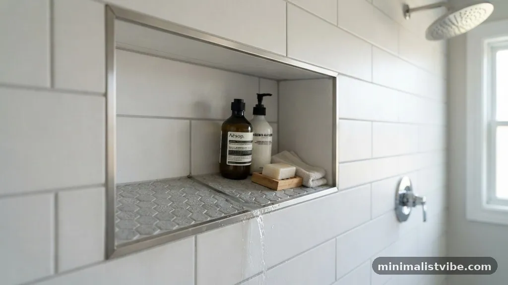 How to Slope a Shower Niche Shelf So Water Doesn't Pool in Corners