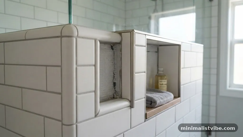 Managing Corner Transitions - Bullnose Tile vs Schluter Jolly Edge for Shower Niche Trims